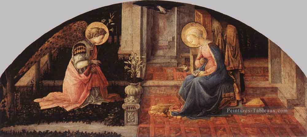 l’Annonciation 1445 Renaissance Filippo Lippi Peintures à l'huile